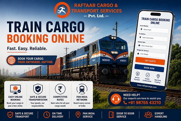 Train Cargo Booking Online in India | Easy Railway Parcel Service Guide