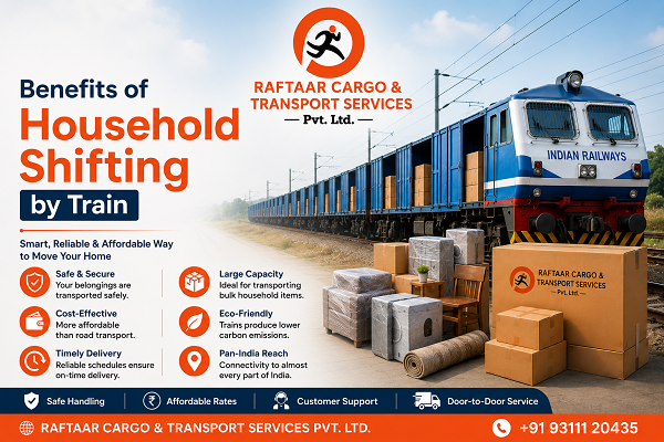 Benefits of Household Shifting by Train in India | Safe & Affordable Moving Guide